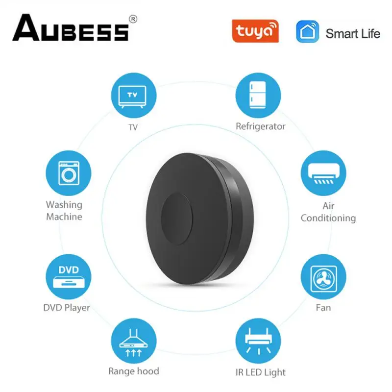 

Universal WiFi IR Remote Control Tuya Infrared Remote Controller For Smart Home TV DVD AUD AC Support Alexa Google Home Voice