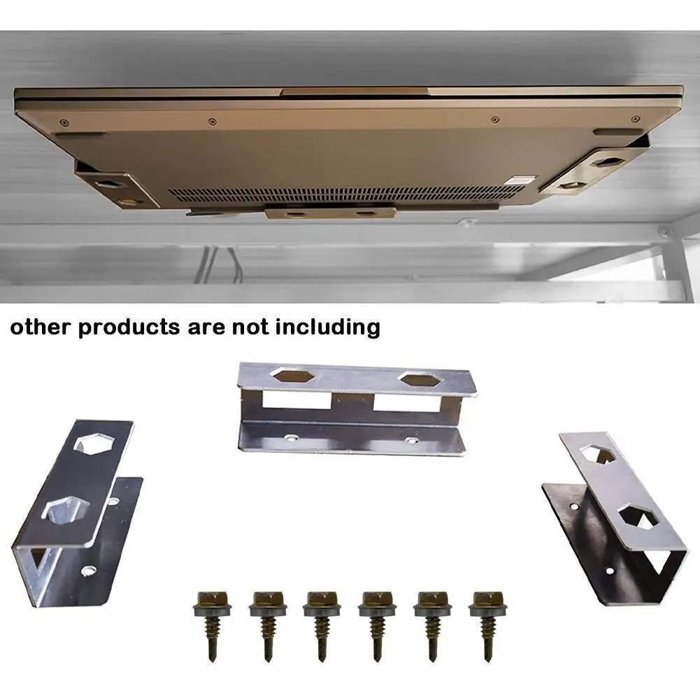 

Black/Silver Under Desk Laptop Storage Holder Mount With Screw,Under Desk Laptop Mount Bracket Home Storage Racks