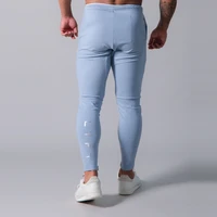 2022 new autumn mens gym muscle fitness sweatpants sports style casual cotton tight pants mens exercise fashion mens clothing