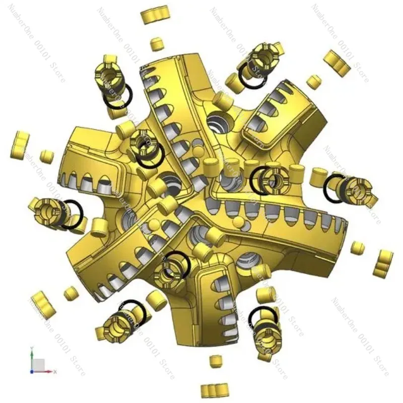 API Высокое качество Китай завод хорошая цена Drag Bit PDC металлическое сверло с