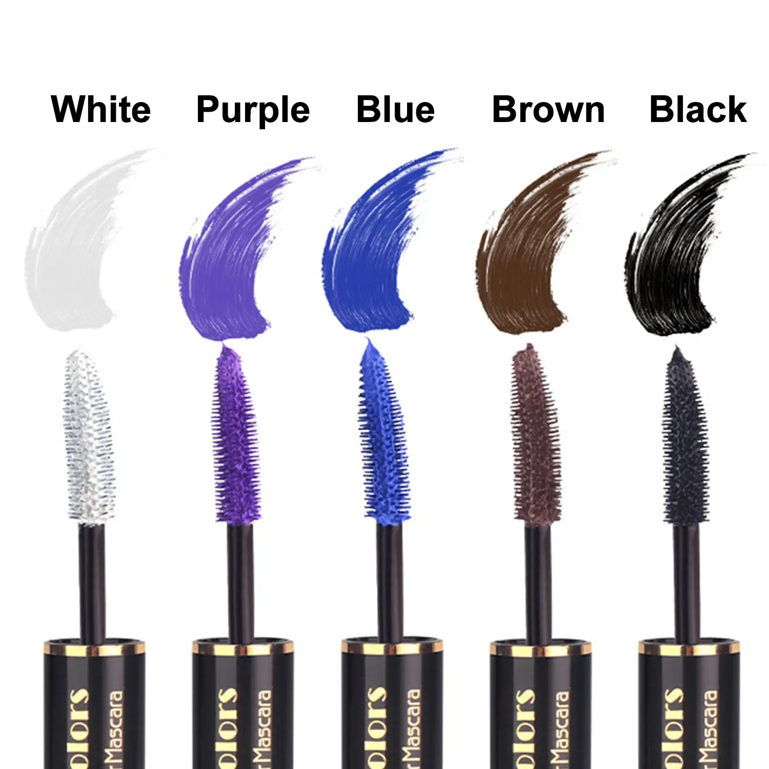 Цветная водостойкая быстросохнущая тушь для глаз 1 шт. с двойной головкой ручка