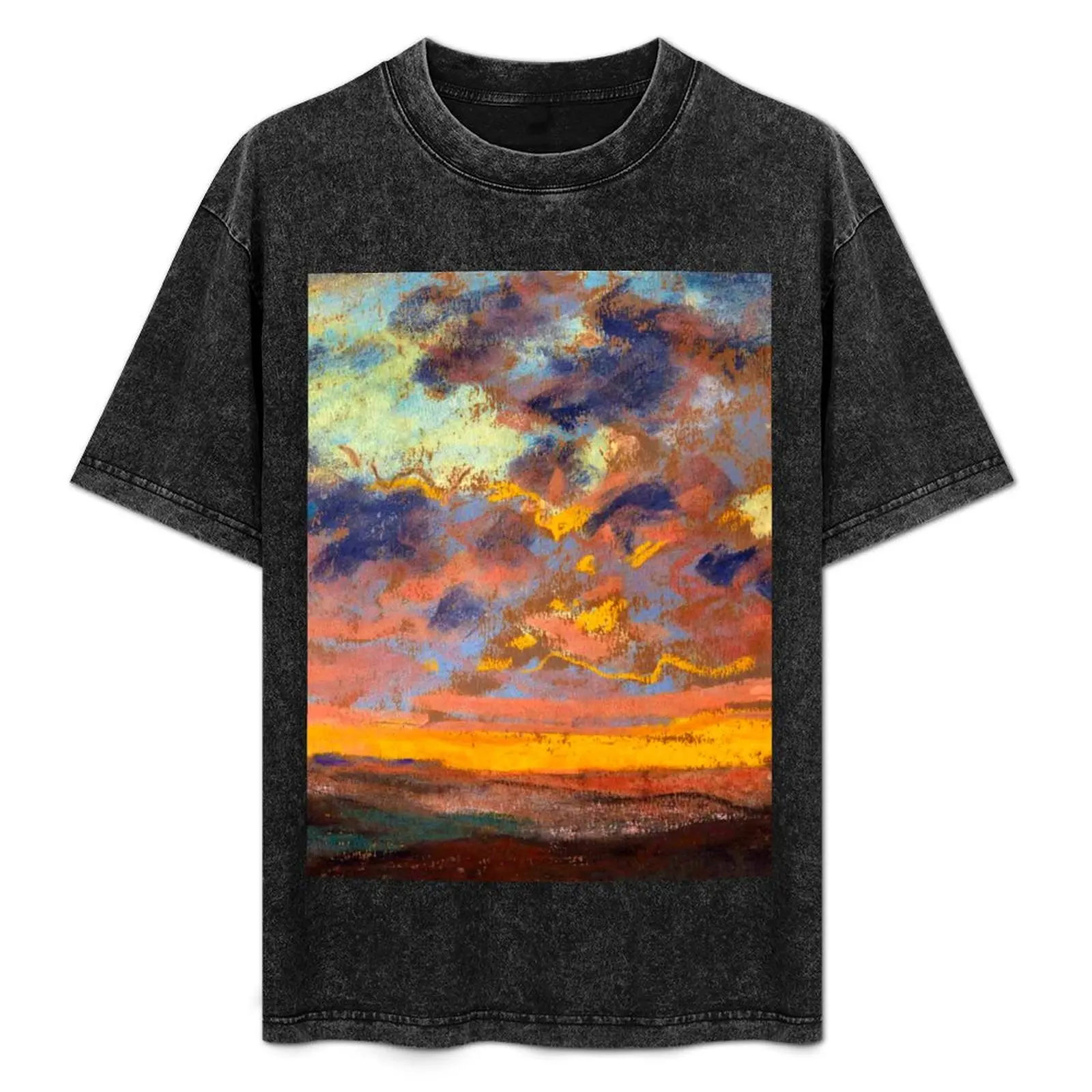 Футболка Claude Monet Coucher de Soleil (Sunset) хлопок мужская