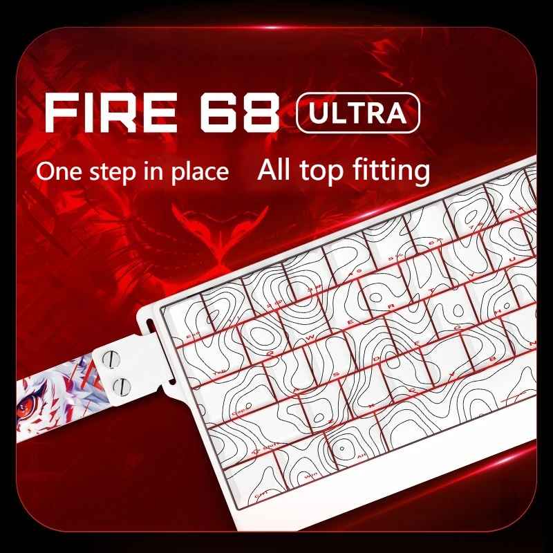 Новинка 2024 68 клавиш Madcatz Fire68/Fire68 ультрамагнитные Магнитные шторы низкая задержка