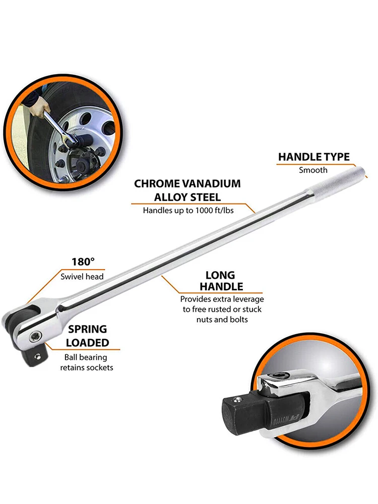 Головка торцевая Hi-Spec 1/2 F для руля 10/12/15/18 дюймов