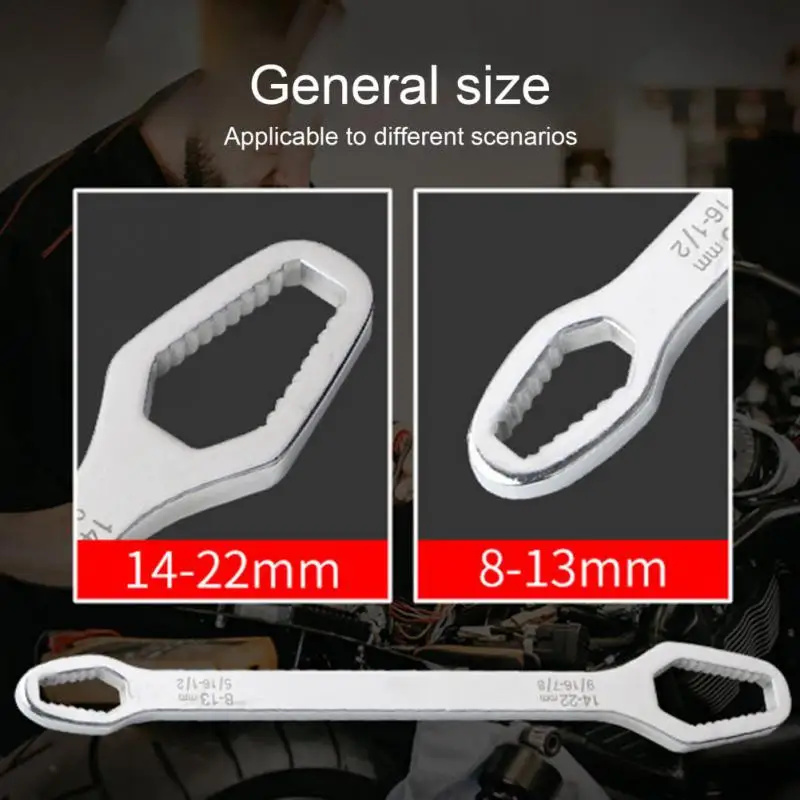 

Универсальный ключ Torx, двусторонний самозатягивающийся регулируемый, для очков, 8-22 мм