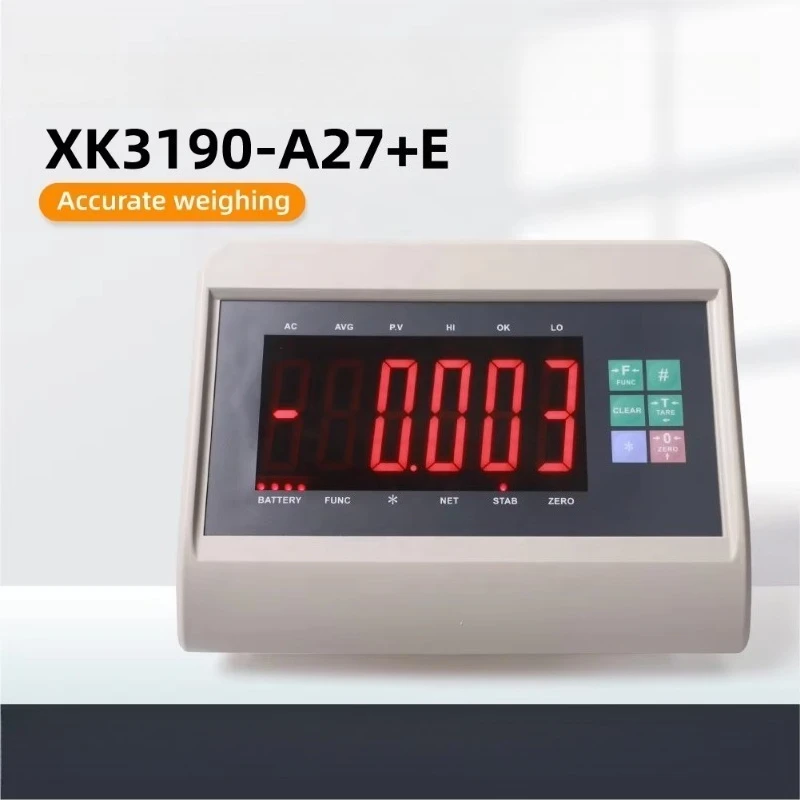 Фото XK3190-A27E T7E 220В Водонепроницаемый светодиодный цифровой индикатор веса для электронных платформенных весов №3