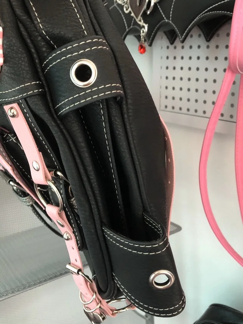 Y2K Vintage Korean Cross High Capacity Punk Gothic Shoulder Crossbody Tote Bag Ladies Bags Travel Tote Zip Travel Handbags Women