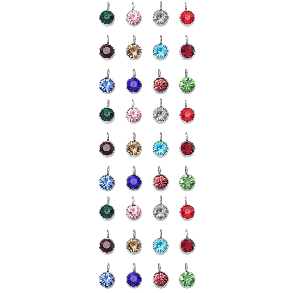 

Making Charms Diy Earring Jewelry Pendants Pendant Supplies Beads Birthstone Birthstones Necklace Accessories Crystal Charm