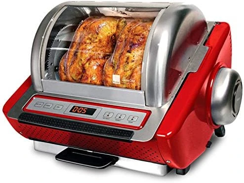 

EZ-Store Rotisserie Oven,Gourmet Cooking at Home,Cooks Perfectly Roasted Chickens,Turkey,Pork,Roasts & Burgers,Large Capacit San