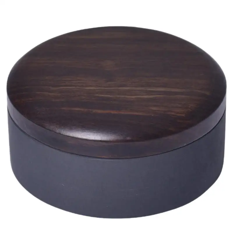 

1pc Creative Inkstone with Lid Painting Round Inkslab Calligraphy Ink Stone