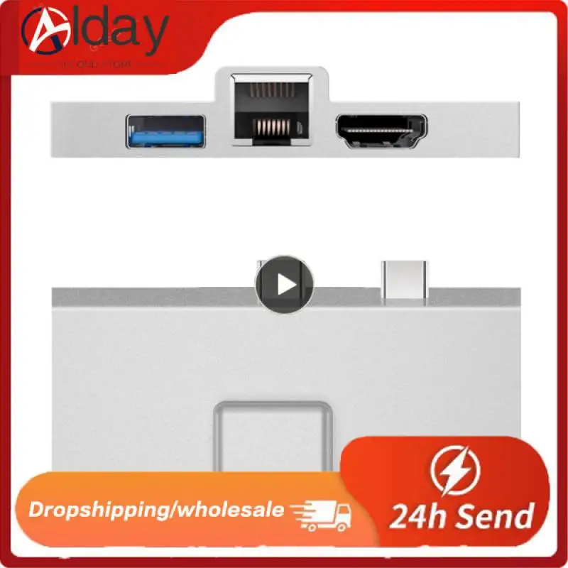 

7-in-1 For Surface X/8/9 Docking Station HDMI-compatible 3840*2160 Dual Type-c Int 7-in-1 Docking Station 4k/30hz Usb3.0 Hub