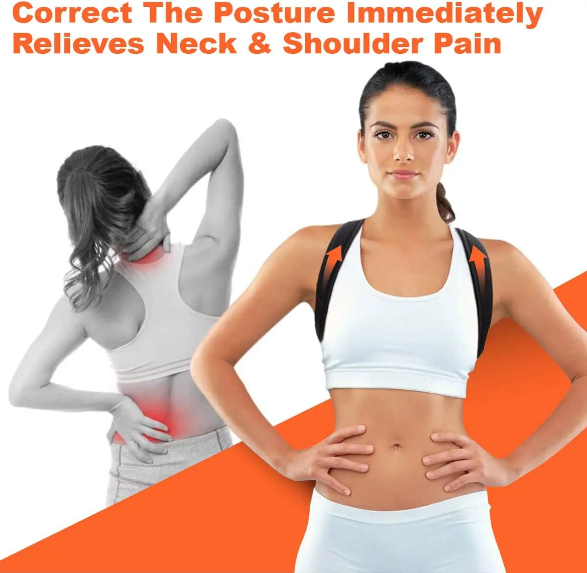 Регулируемый Корректор осанки до ключиц для мужчин женщин корсет верхней части