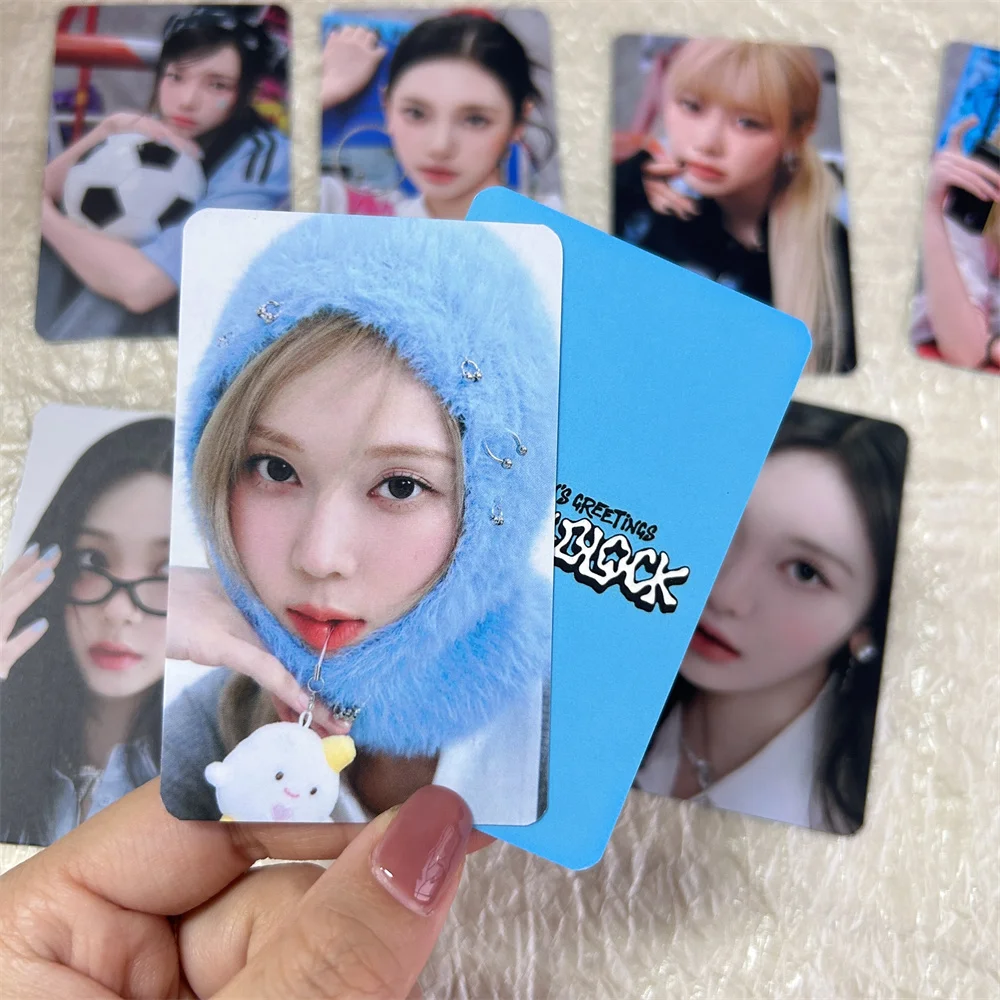 KPOP 2025 сезонные поздравления HD фотокарточка 4 шт./компл. двухсторонняя бумага с