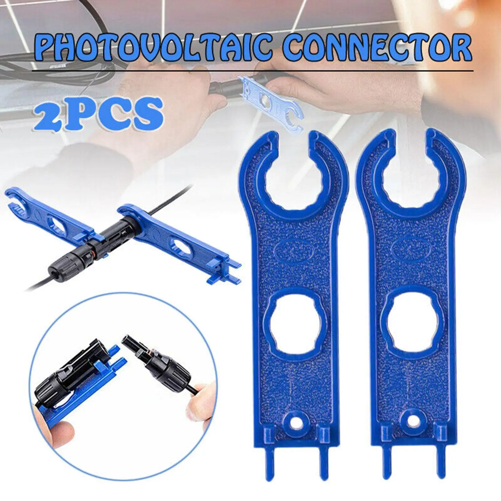 2 PCS MC4 Solar Panel Connector Disconnect Tool Spanners Wrench ABS Plastic Pocket Solar Connector Wrench