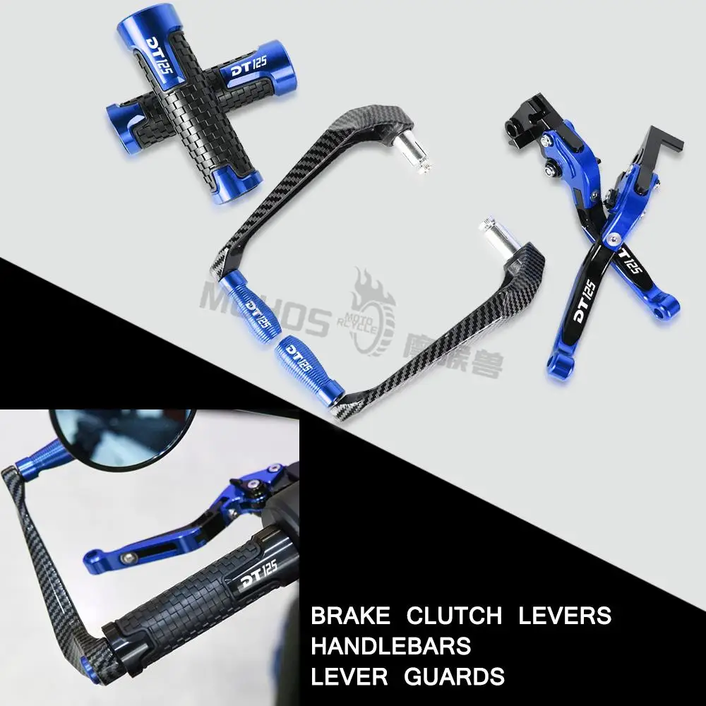 

Motorcycle Accessories For YAMAHA DT125 06 Adjustable brakes Extendable Clutch Levers Handle Bar Lever Guards DT 125 2006 Parts