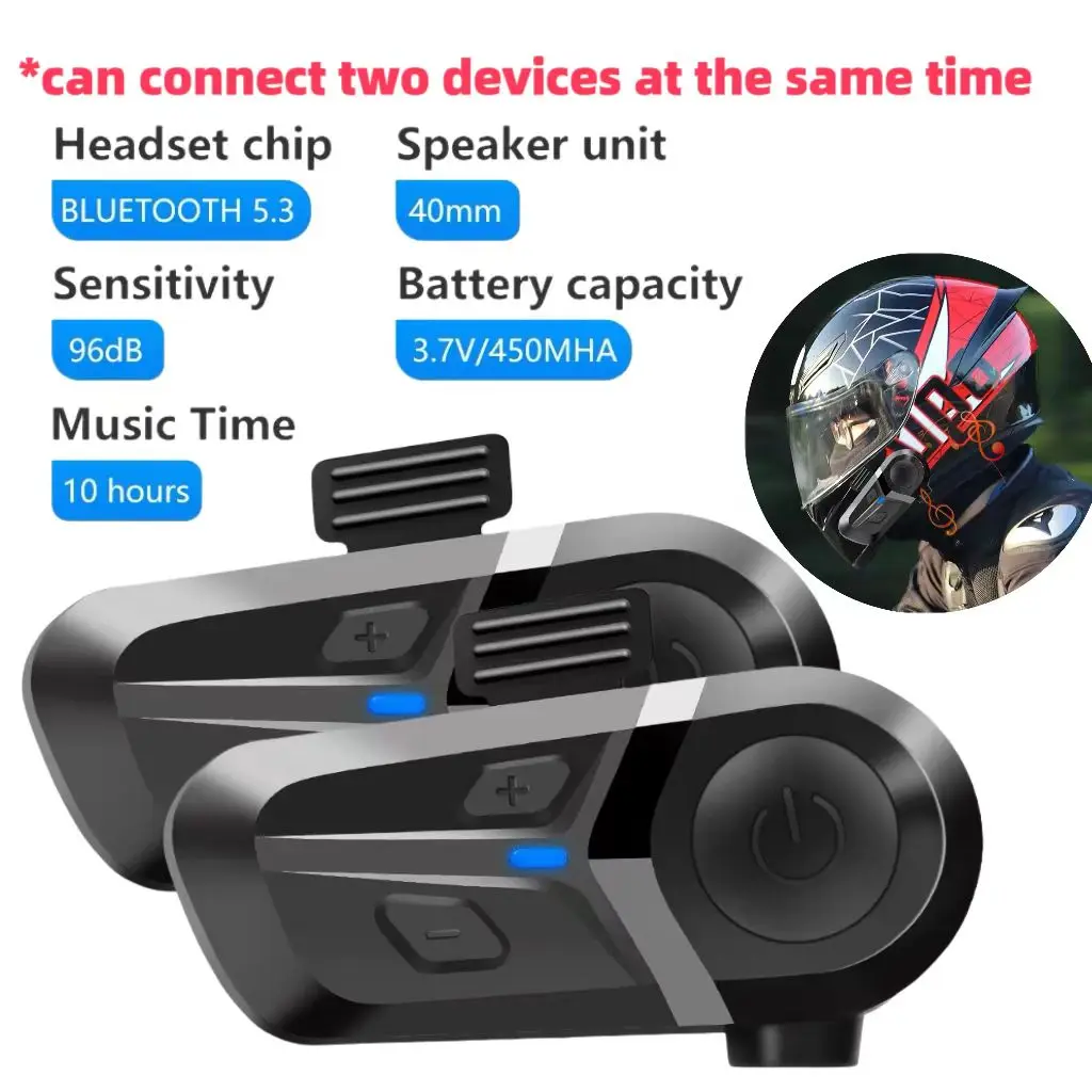 Bluetooth 5 3 мотоциклетная беспроводная гарнитура для шлема звонки без использования
