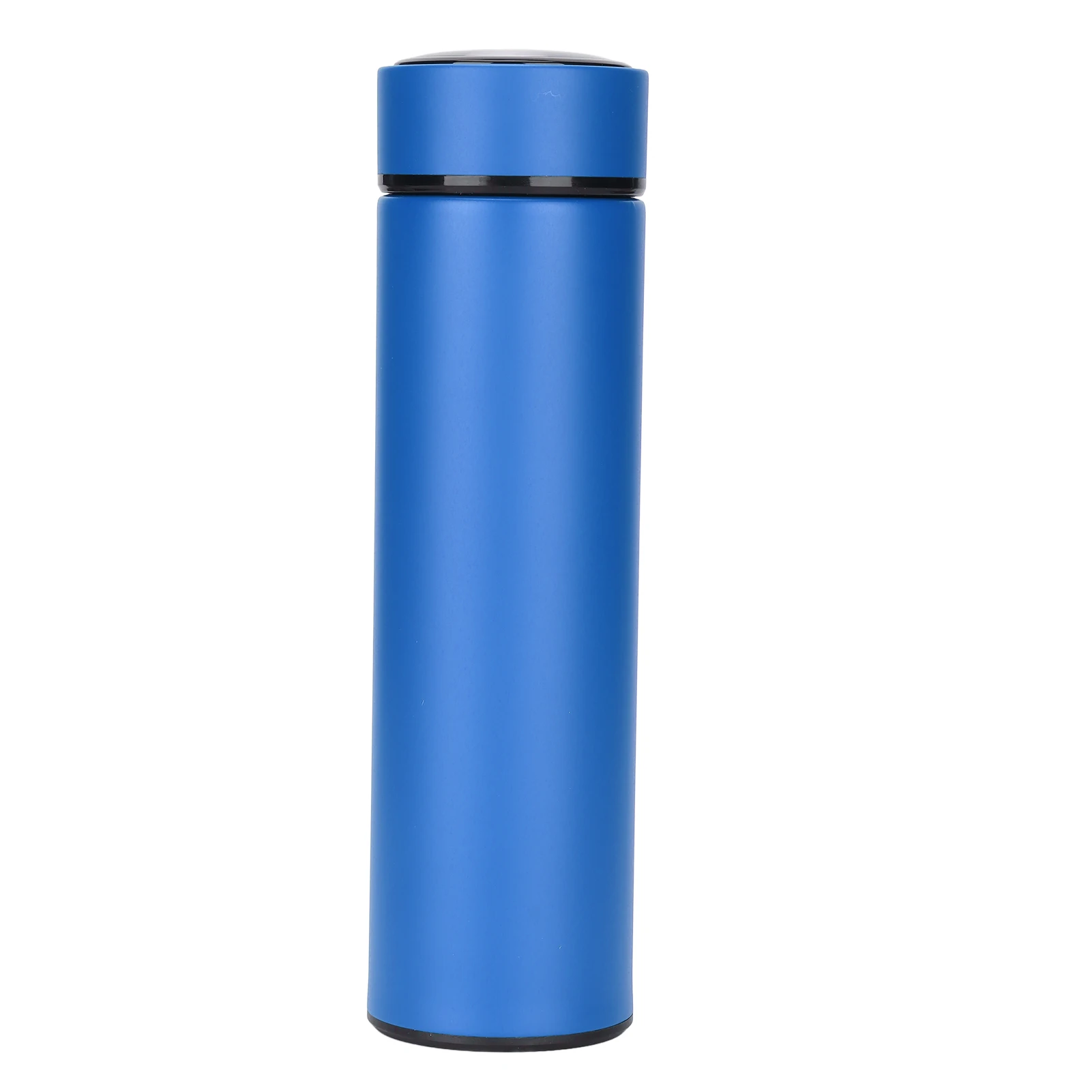 Insulated Stainless Steel Water Bottle, 500ml, Safe & Easy to Clean, Removable Filter, No Temperature Display, Blue