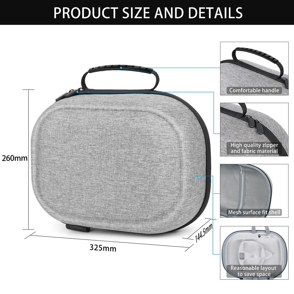 Case for Oculus Quest 2 Carrying Case Charging Bag All-in-one VR Headse Controllers Hard Portable Bag EVA Travel Storage Bag NEW
