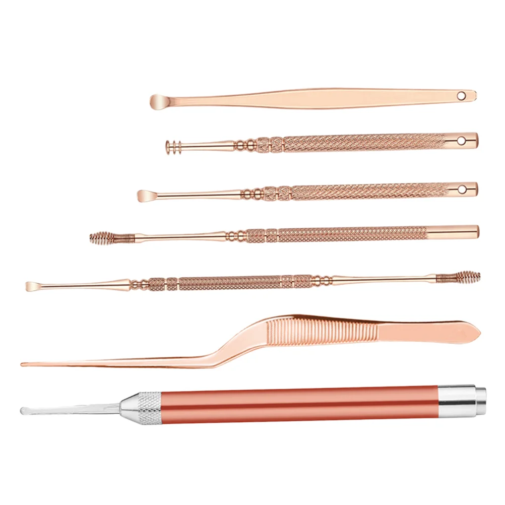 

Ear Earpick Cleaner Pick Clean Wax Led Earwax Earssteel Stainless Removal Cleaning Tool Lightpicker Curette Kit Set Remover