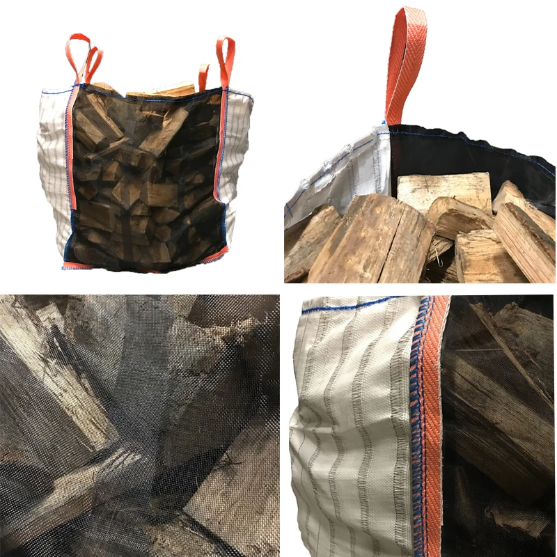 

Custom Pp Super Sack Raffia Fibc Big Jumbo Bulk Ton Bag Packing Bag Scrap 1 ton For Firewood