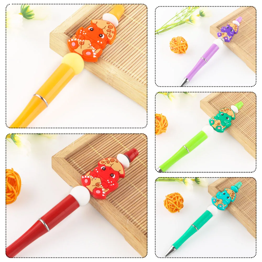 5/10Pcs New Cartoon Silicone Beads Mini Animal Focus Beads For Jewelry Making DIY Pacifier Chain Bracelet Accessories