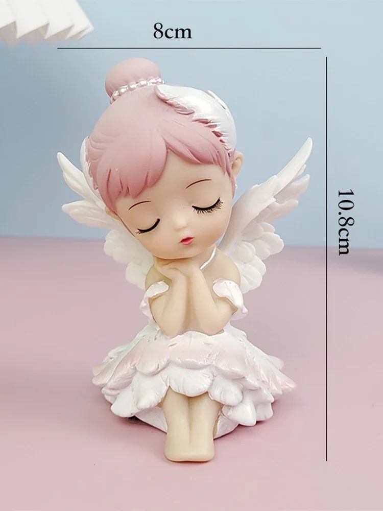 

Cake Topper Angel Decorations Cake Party Flower Fairy Figurine Baking Ornament Wedding Favors Girl Birthday Decors Fairy