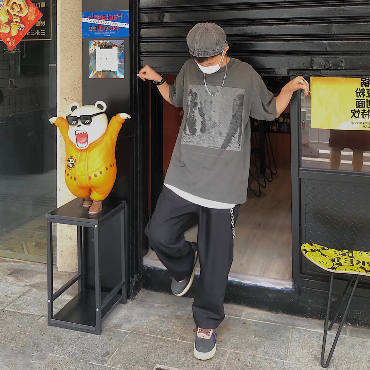 

Мужская и женская футболка с коротким рукавом, в стиле ретро