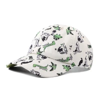 kids waterproof fashion hat baby dinosaur printed baseball cap boys girls breathable sunscreen hat portable hip pop