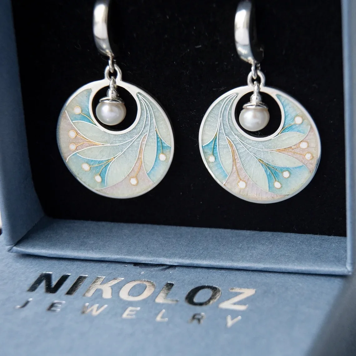 Модные креативные круглые серьги-капли с имитацией жемчуга великолепные