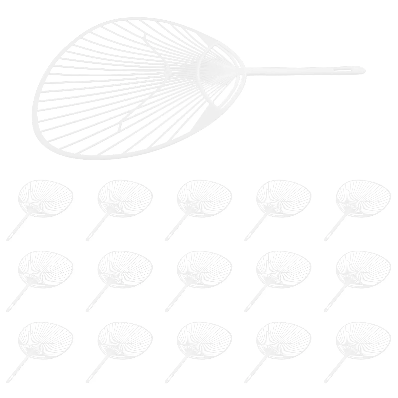 

20 шт. японский веер Uchiwa DIY Kit Ручной Веер рама для рукоделия (белый)