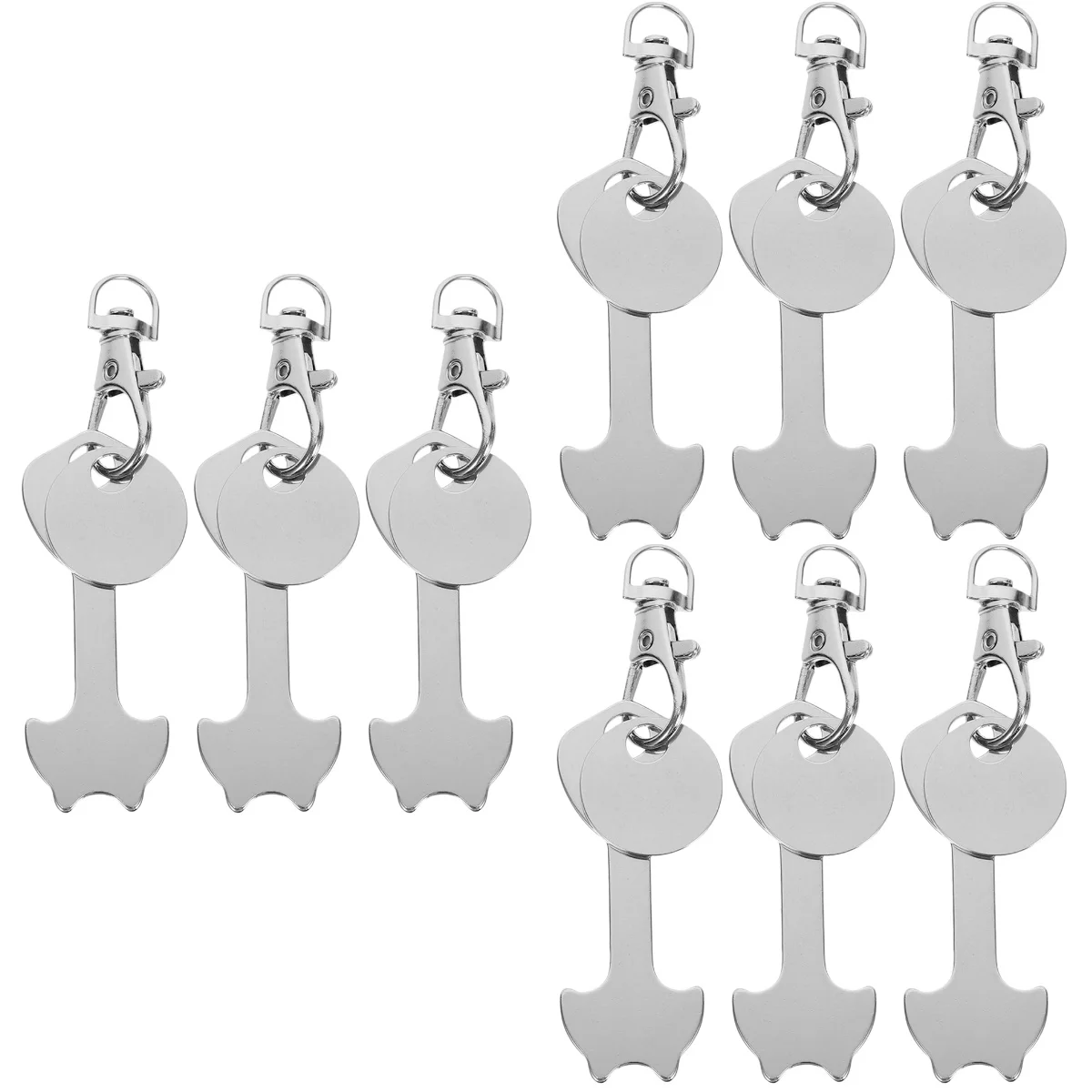 

Trolley Shopping Keychain Token Keytokens Holder Cart Ring Keychains Metal Unlockssupermarket Backpack Change Pendant Keyrings