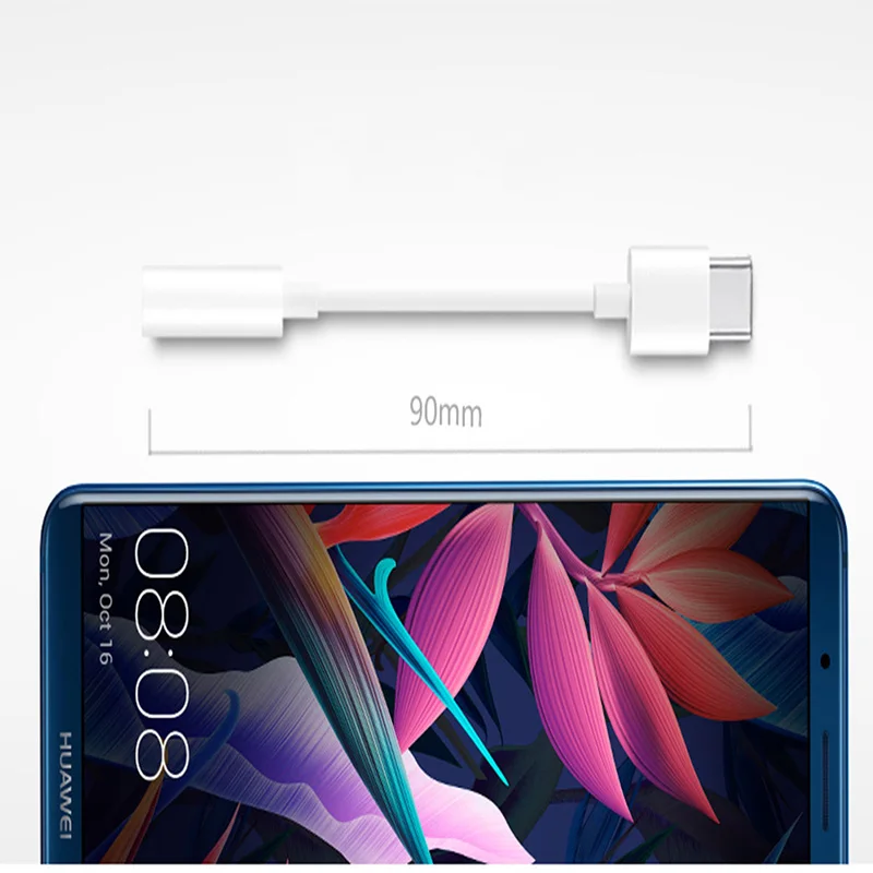 Оригинальный Huawei USB Type C 3 5 мм разъем для наушников Aux аудио кабель адаптер P30 Pro P20