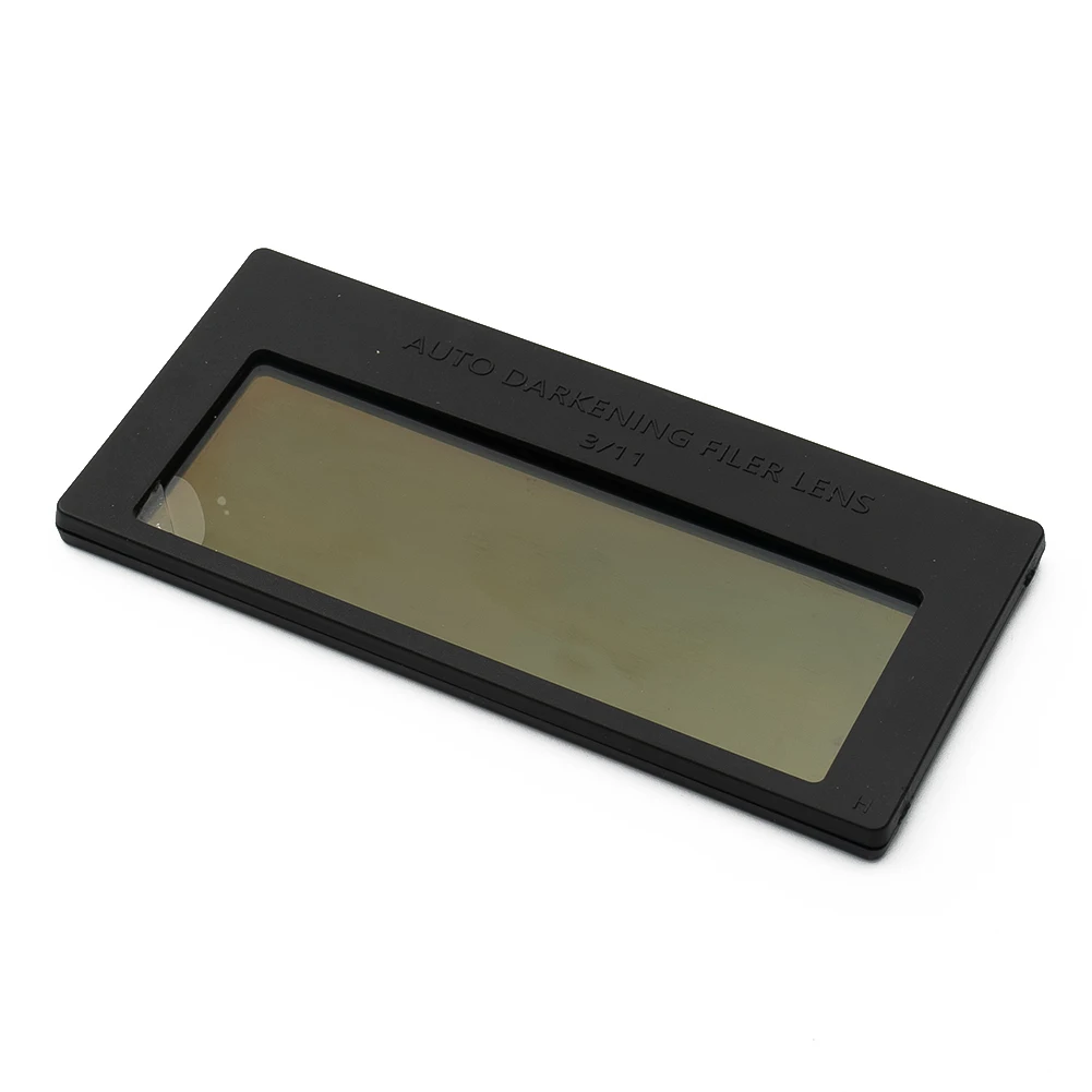 

High Quality Durable Welding Lens Auto Darkening 0.2S Return Delay 108mm×50mm 4.25\\\"×1.97\\\" Solar Battery Ultraviolet