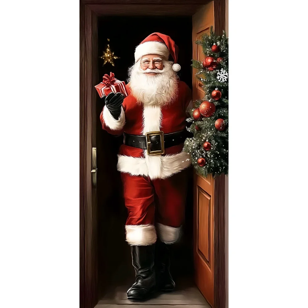 

Рождественский баннер "Открытая дверь Санта Клауса"