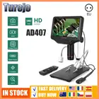 Andonstar AD407 USB микроскоп HDMI 4MP UHD 7-дюймовый ЖК-экран Профессиональные регулируемые цифровые микроскопы для ремонта телефона
