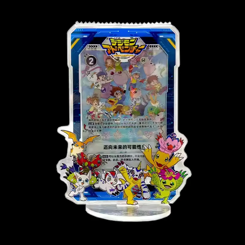 Фото Цветной экран Digimon 25th Anniversary, цифровой монстр Тамагочи со специальной картой, коллекционный держатель, подставка, аниме, товар №3