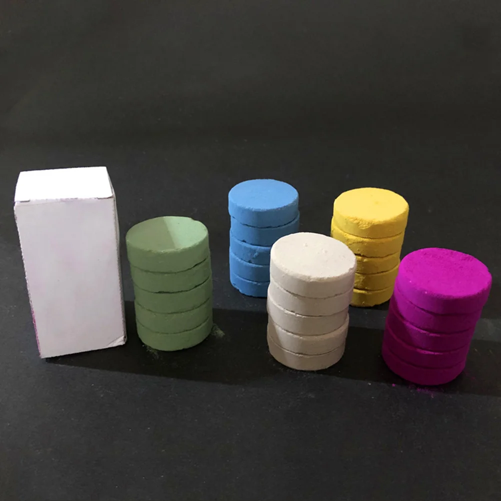 10 шт. креативные красочные дымовые таблетки портативные пирожные эффект дыма