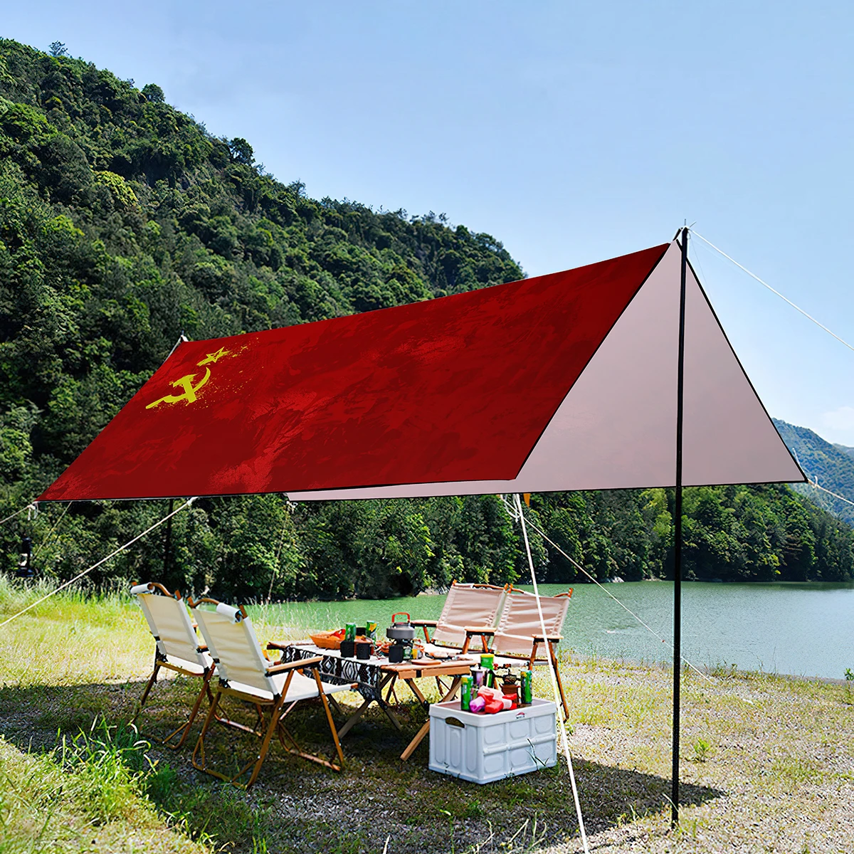 Козырек от солнца CCCP для семейного сада водонепроницаемая УФ-стойкая легкая