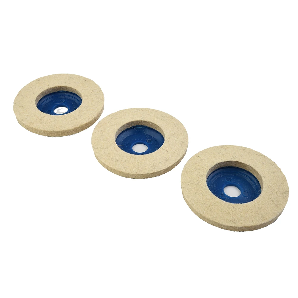 

4 Inch Polishing Wheel Wool Buffing Felt Disc For 100 Angle Grinder Grinding Buffers Polishers 3x High quality
