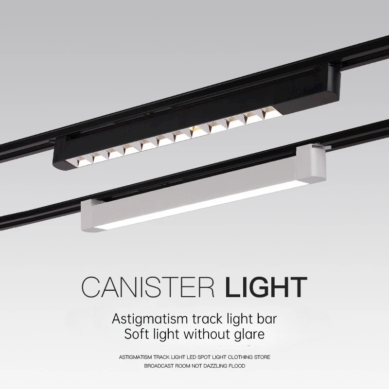 Long Astigmatism Track Light Clothing Shop Live Broadcast Commercial Surface Mounted Slide Rail Led Fill Light Ceiling Spotlight