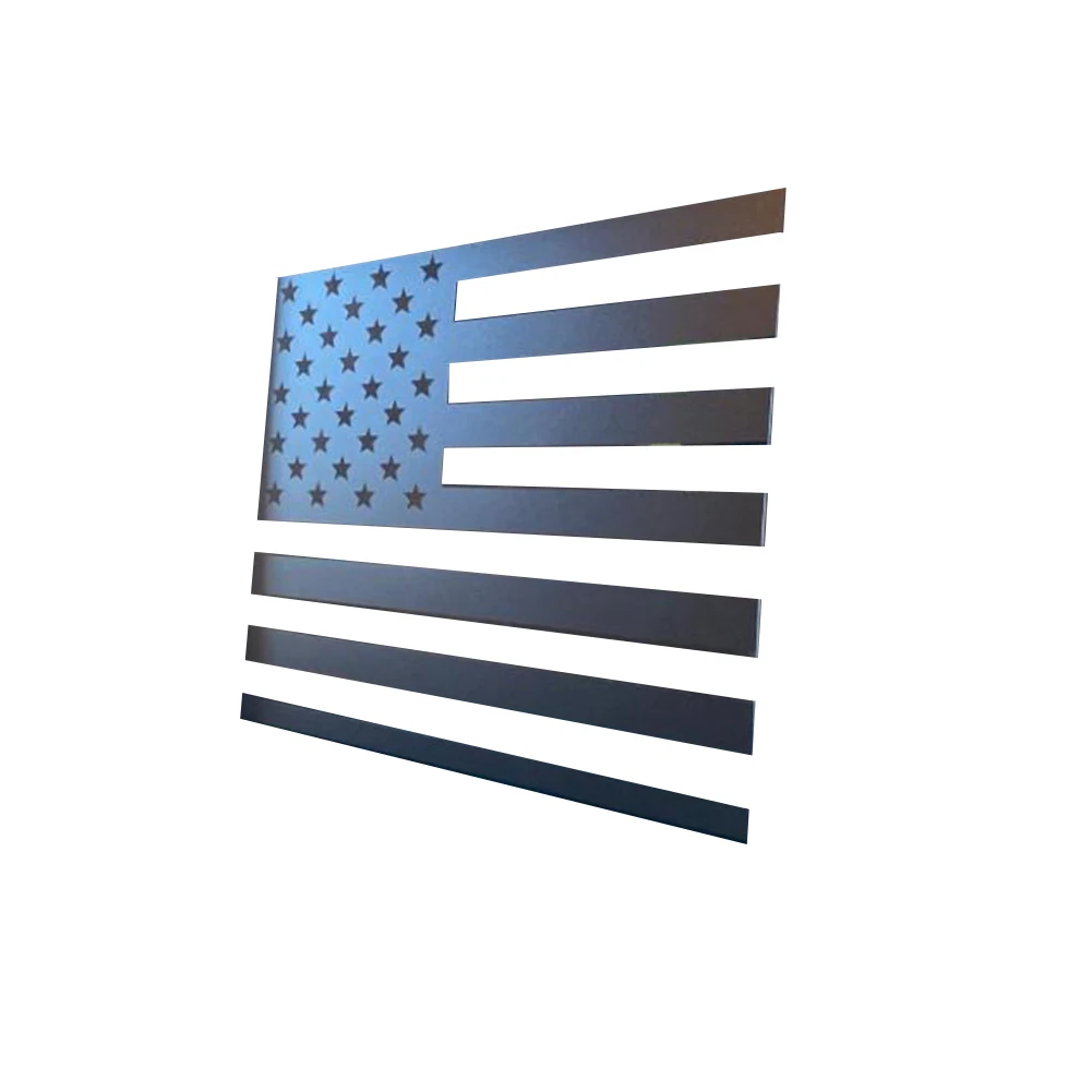 

Back Center Window American Flag Decal Sticker Matt Black Car Door Card Panel Trim Car Accessories For Dodge RAM 2009-2022