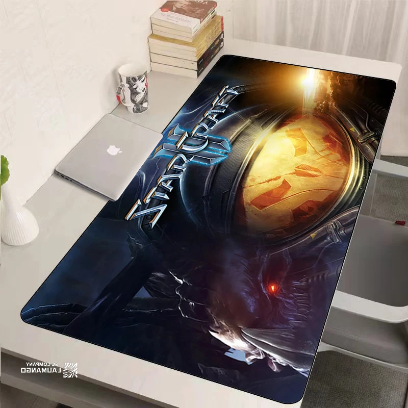 Large Mouse Pad Gamer Starcraft Gaming Keyboard Deskmat Pc Accessories Mausepad Non-slip Mat Mousepad Mats Cabinet Mause Laptops