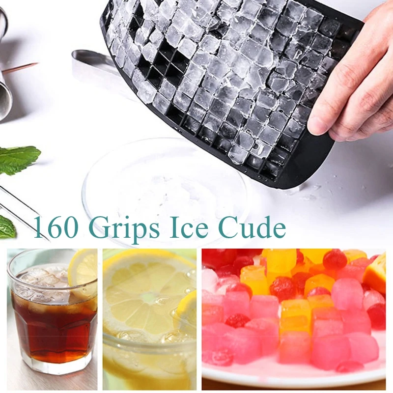 

16-160 Grids Ice Cube Tray Silicone ice Mold Ice Ball Maker Moldes de silicona, Moule Silicone DIY Ice Tools Kitchen Gadget Sets