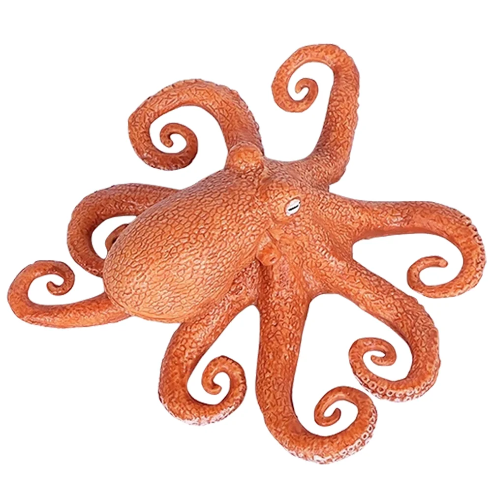 

Artificial Octopus Adorable Marine Animal Ocean Toys Tabletop Plastic Sea Animals Landscaping Multi-function Decor Solid