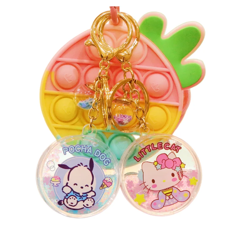 

Sanrioed аниме My Melody Cinnamoroll милый мультяшный кулон автомобиль брелок зыбучий песок Фотосумка подвесные Ювелирные изделия Детские Подарки для д...