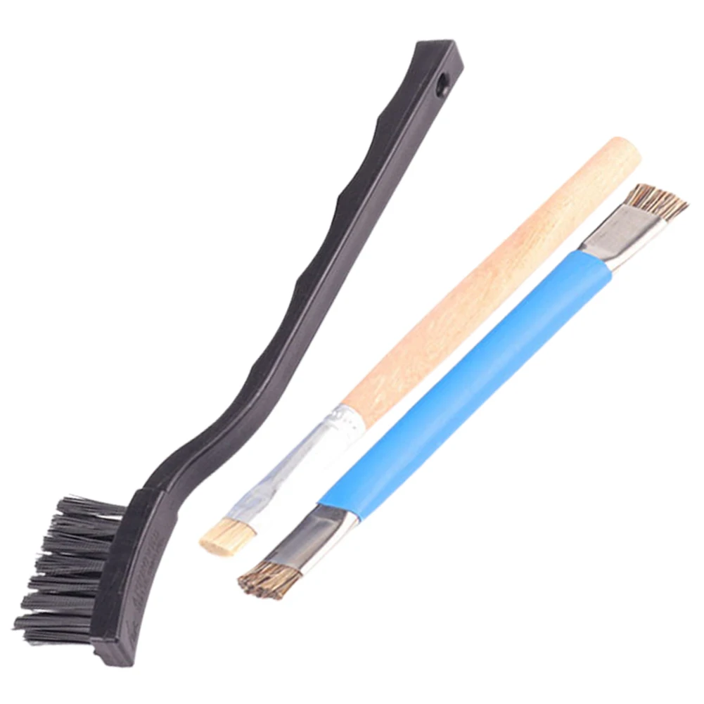 

3pcs Double Head PCB ESD Cleaning Brush Nylon/double-ended/soft Brush For Cleaning Mobile Phone Keyboard Host Tools