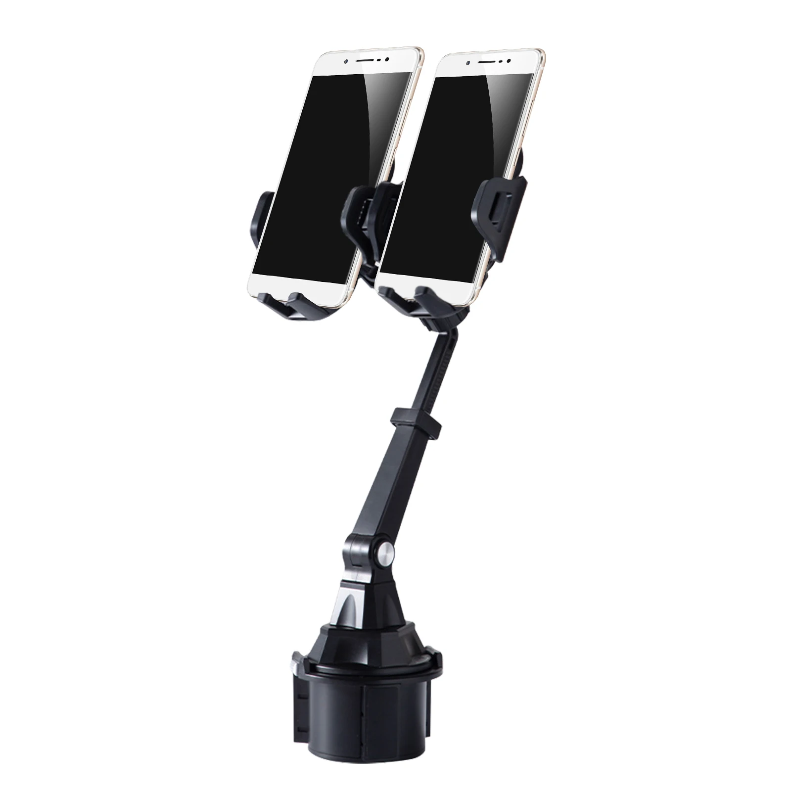 

Dual Phone Holder For Car No Shaking Cup Phone Holder For Car Secure And Stable Cup Holder Phone Mount Cell Phone Automobile