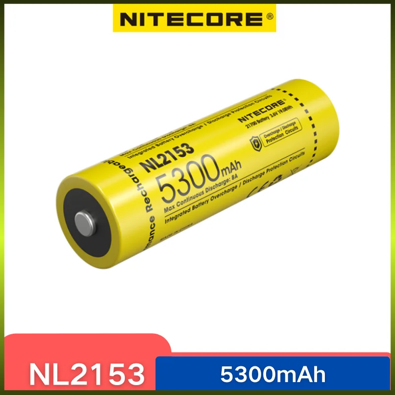 Литий-ионная аккумуляторная батарея NITECORE NL2153 5300 мАч 3 6 В 21700