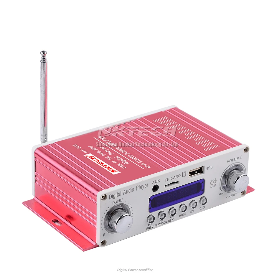 NKTECH HY-603 Автомобильный цифровой плеер аудио усилитель мощности Мини DIY 2CH 20 Вт RMS HiFi