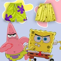 Co-brand SpongeBob Patrick Star Creative Graphic Shorts Men's Women's Summer Loose Casual Pants Couples Beach Pants Y2k Leisure